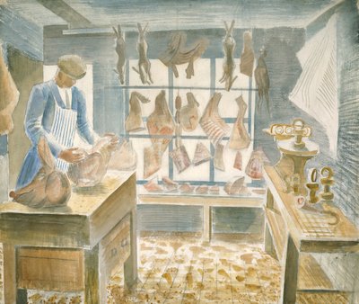 肉屋の店 作： Eric Ravilious